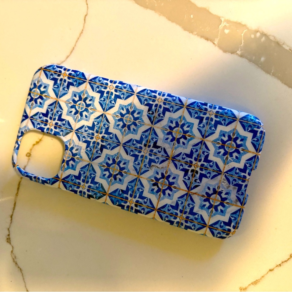 Blue Patterned iPhone 11 Case